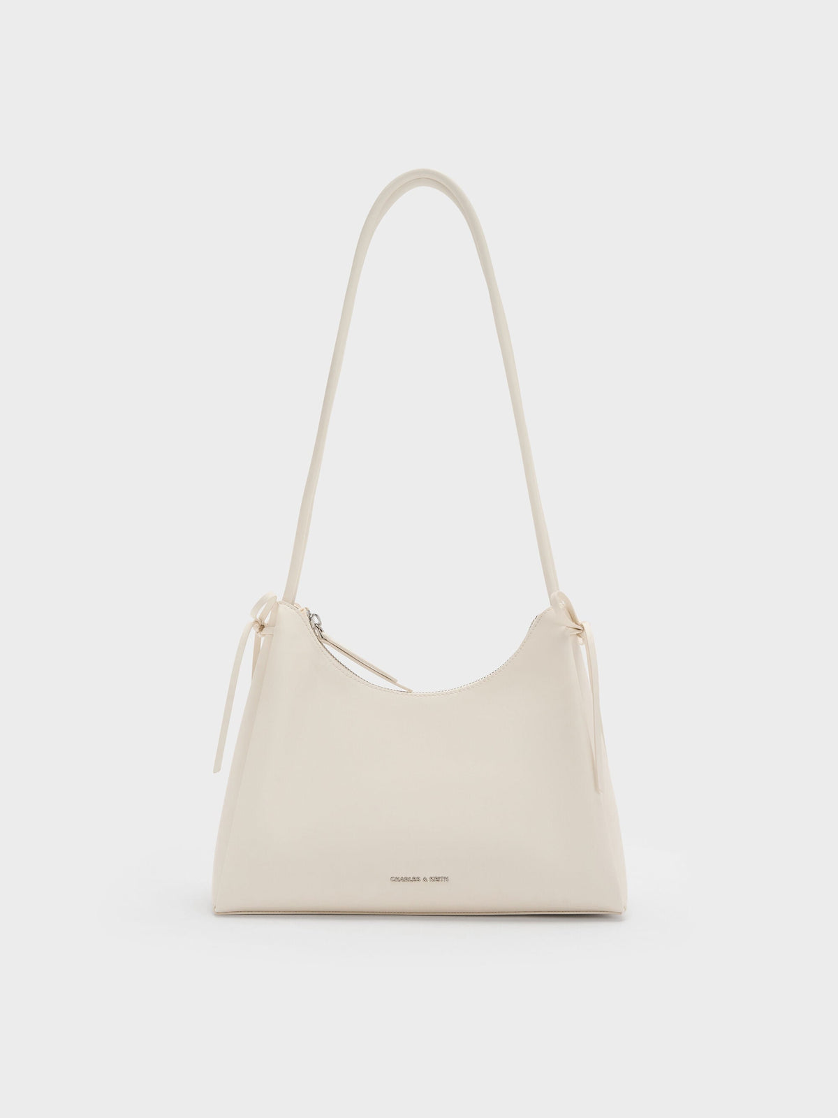 CHARLES & KEITH Popular / Hazel Bow Hobo Bag - Cream