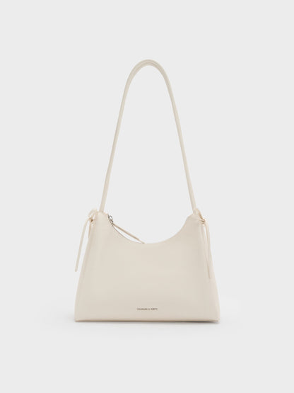 CHARLES & KEITH Popular / Hazel Bow Hobo Bag - Cream