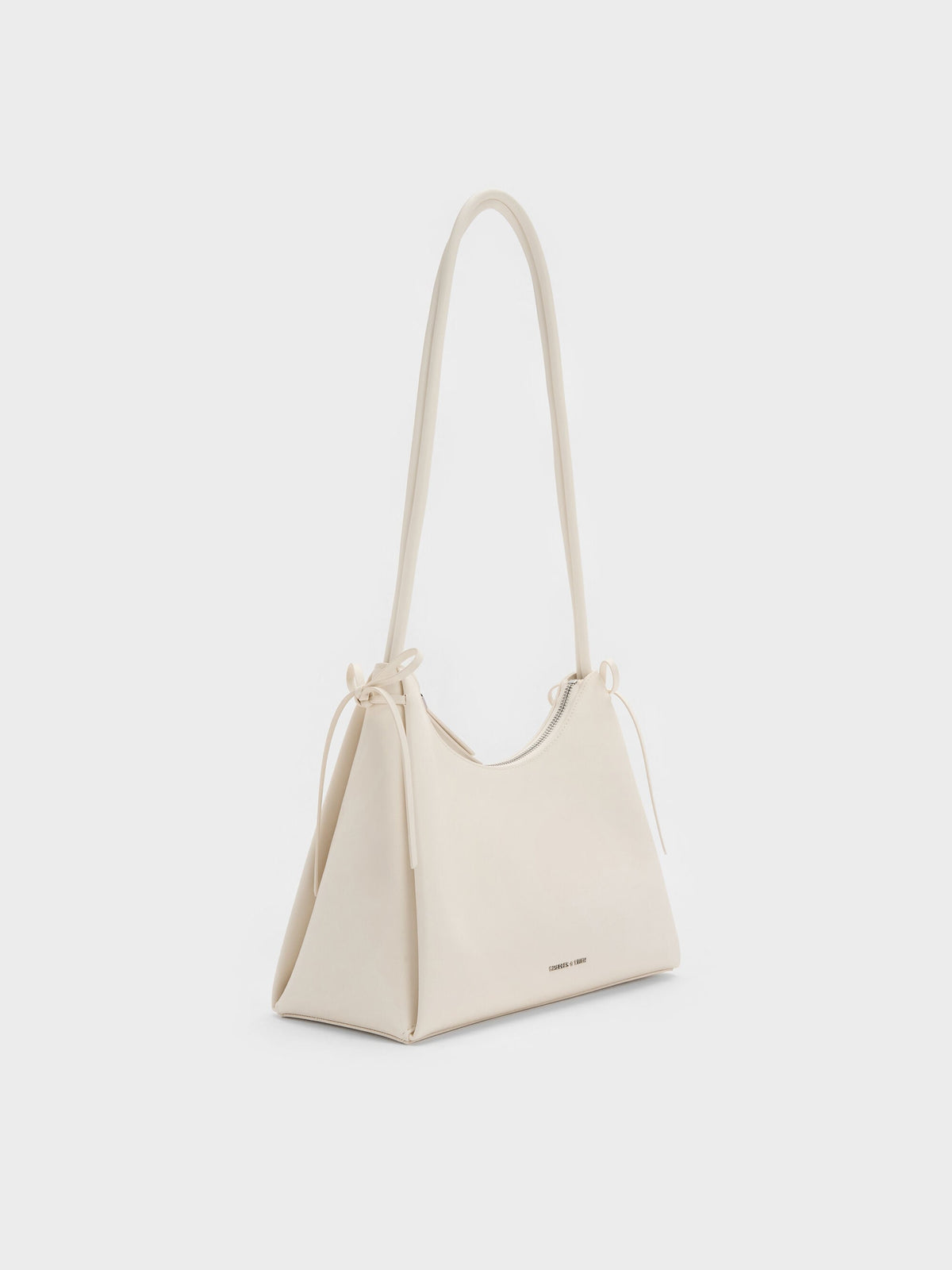 CHARLES & KEITH Popular / Hazel Bow Hobo Bag - Cream
