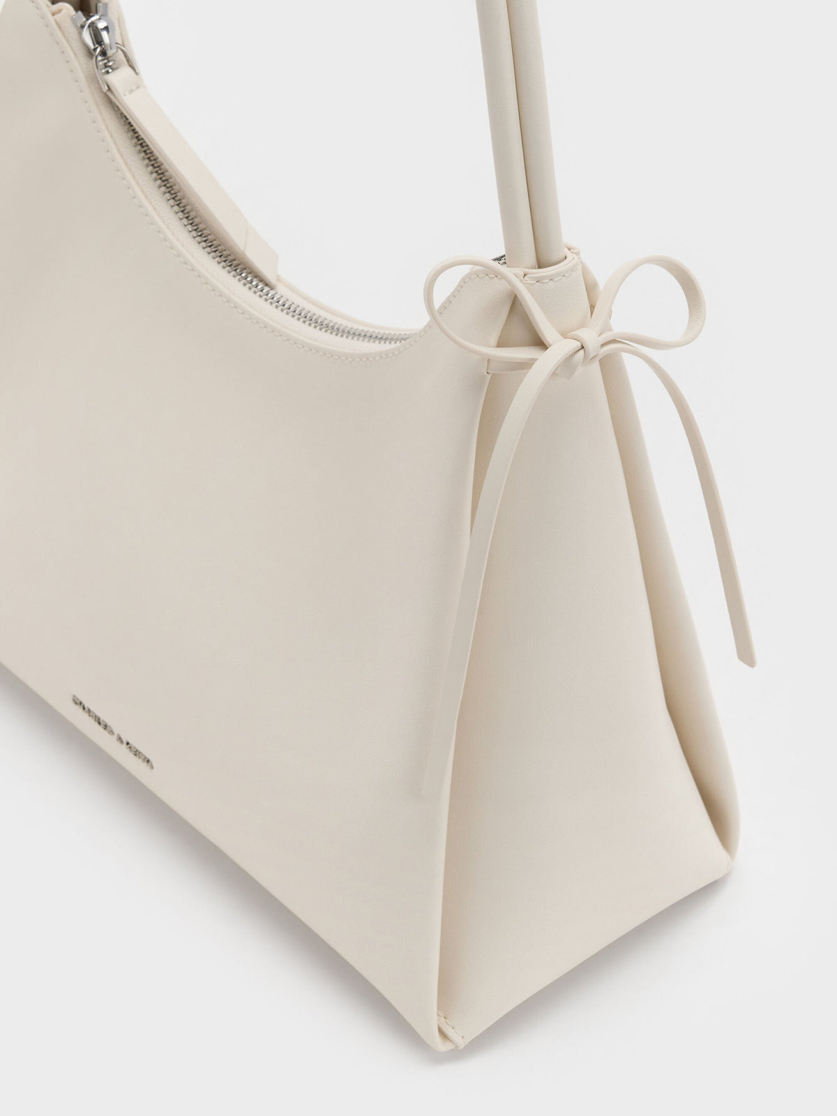 CHARLES & KEITH Popular / Hazel Bow Hobo Bag - Cream