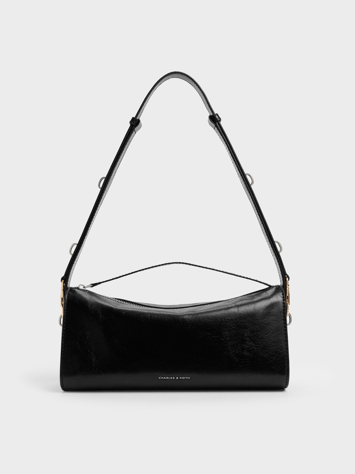 CHARLES & KEITH Customer Favorite / Delfina Elongated Shoulder Bag - Noir