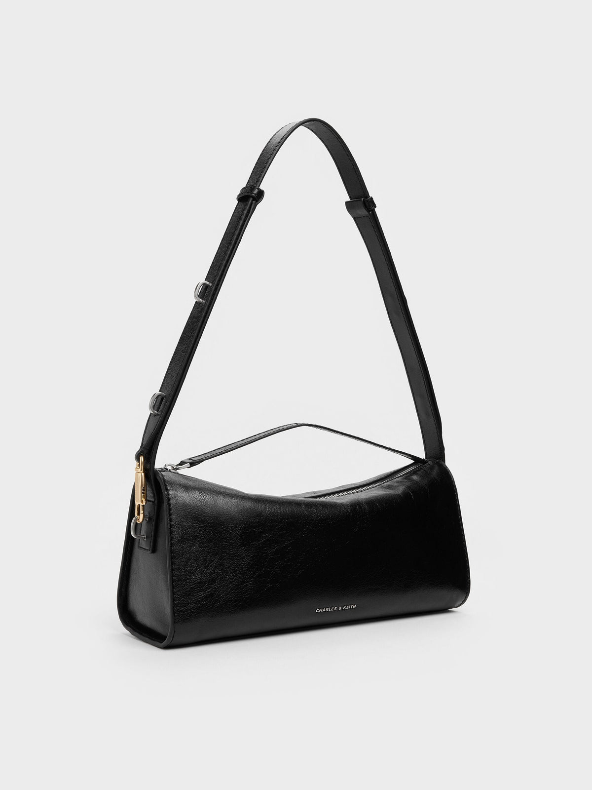 CHARLES & KEITH Customer Favorite / Delfina Elongated Shoulder Bag - Noir