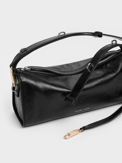 CHARLES & KEITH Customer Favorite / Delfina Elongated Shoulder Bag - Noir