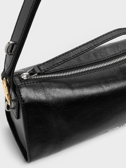 CHARLES & KEITH Customer Favorite / Delfina Elongated Shoulder Bag - Noir