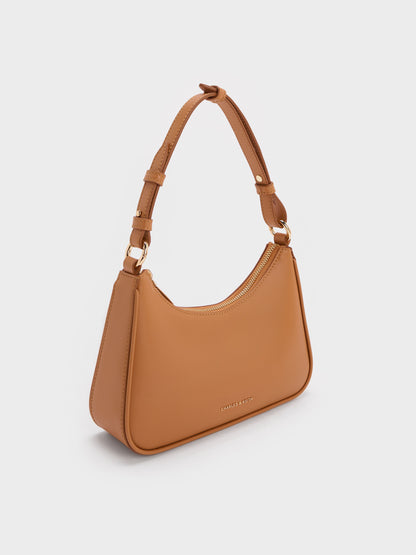 CHARLES & KEITH Sale / Lane Chain-Strap Shoulder Bag - Russet Brown