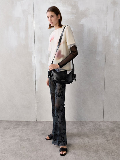 CHARLES & KEITH Best Seller / Bessie Side-Pocket Hobo Bag - Noir