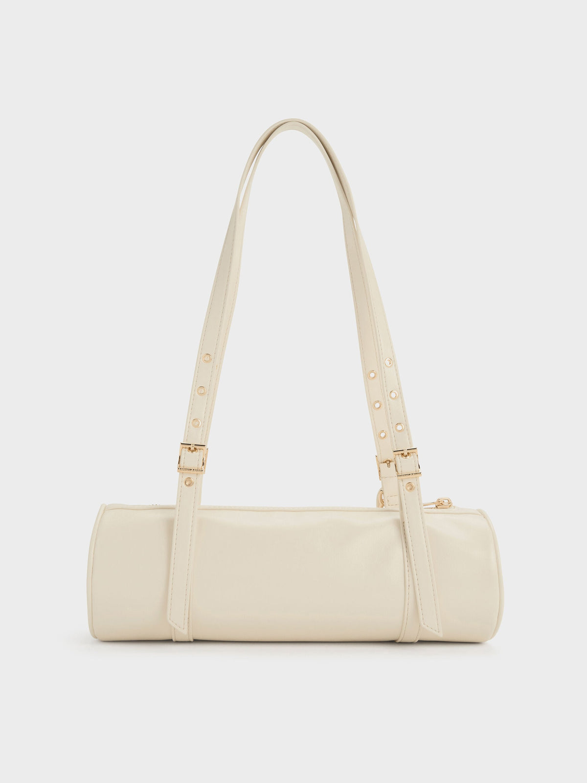 CHARLES & KEITH Customer Favorite / Rey Elongated Shoulder Bag - Cream