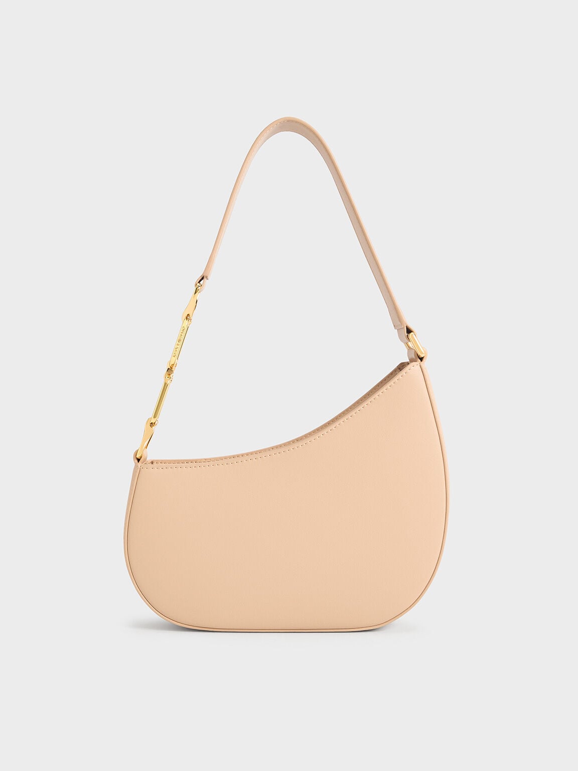 CHARLES & KEITH Special Offer / Agatha Chain-Strap Shoulder Bag - Beige