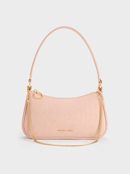 CHARLES & KEITH Essential / Elspeth Chain Shoulder Bag - Pink