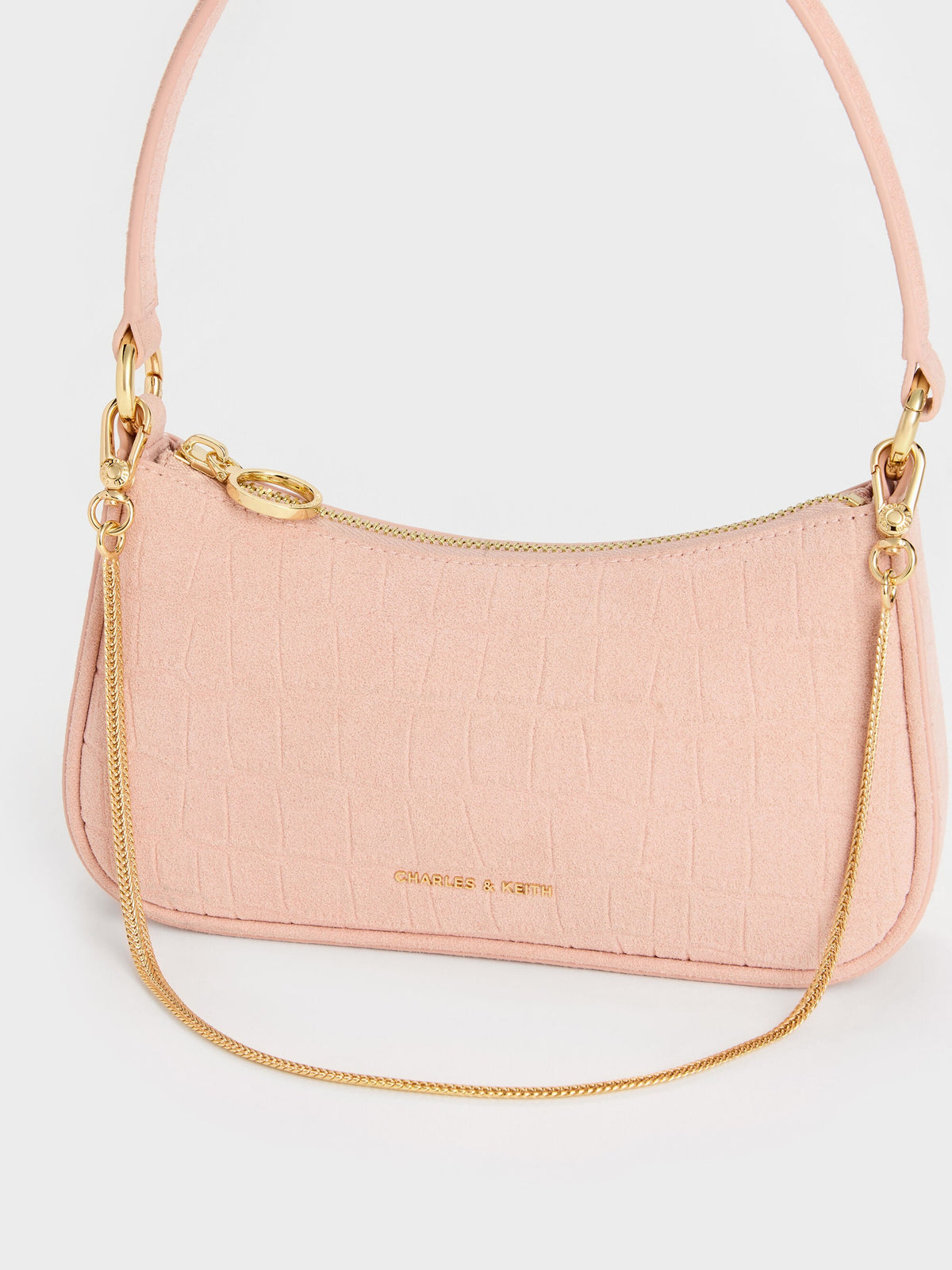 CHARLES & KEITH Essential / Elspeth Chain Shoulder Bag - Pink