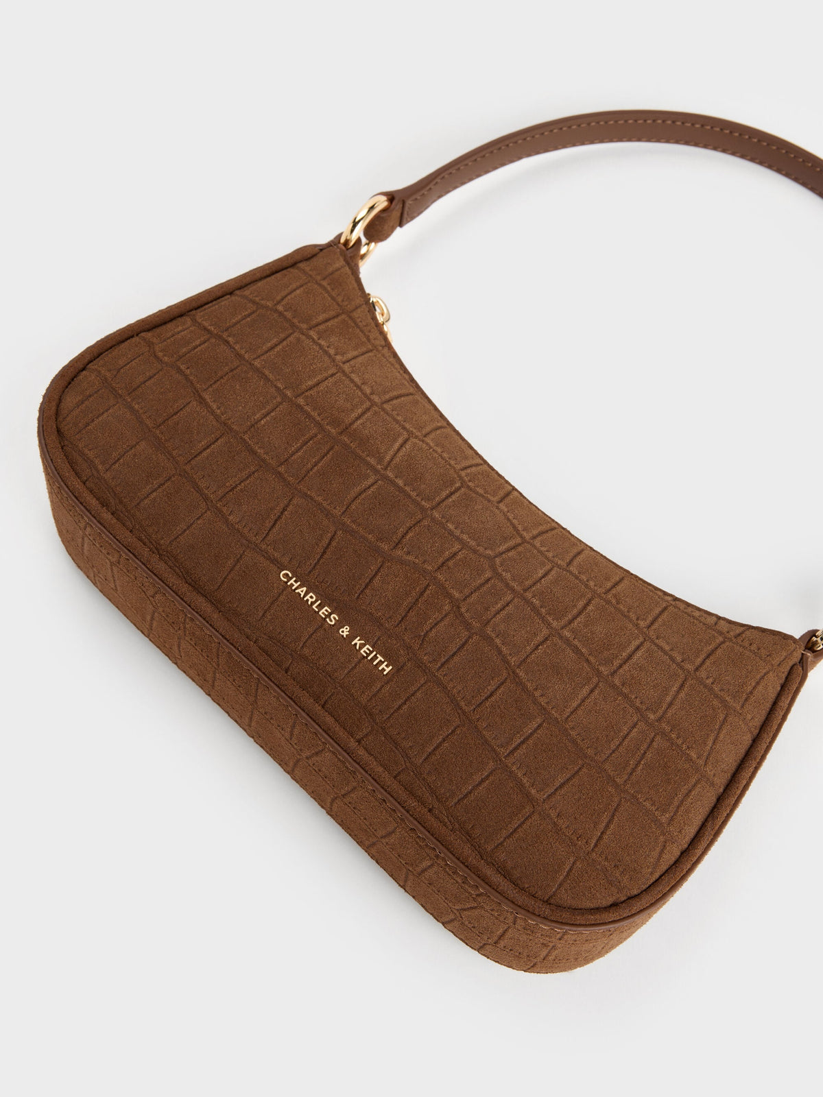 CHARLES & KEITH Essential / Elspeth Chain Shoulder Bag - Chocolate
