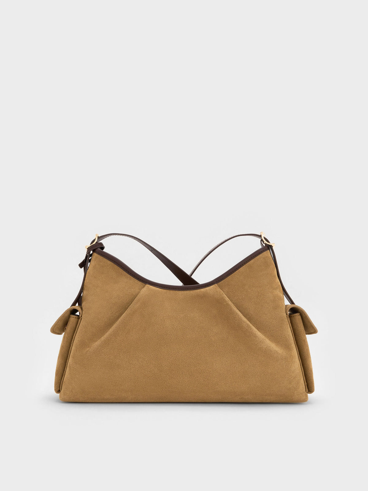 CHARLES & KEITH Sale / Khai Side-Pocket Shoulder Bag - Sahara Sand