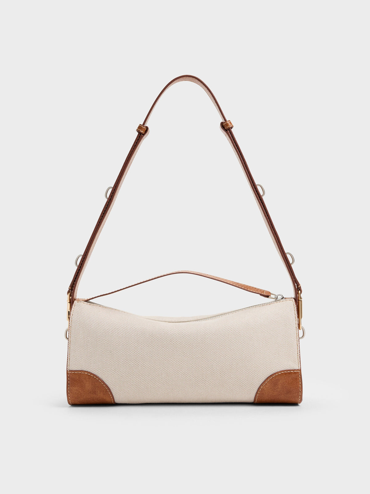 CHARLES & KEITH Quality / Delfina Canvas Elongated Shoulder Bag - Multi