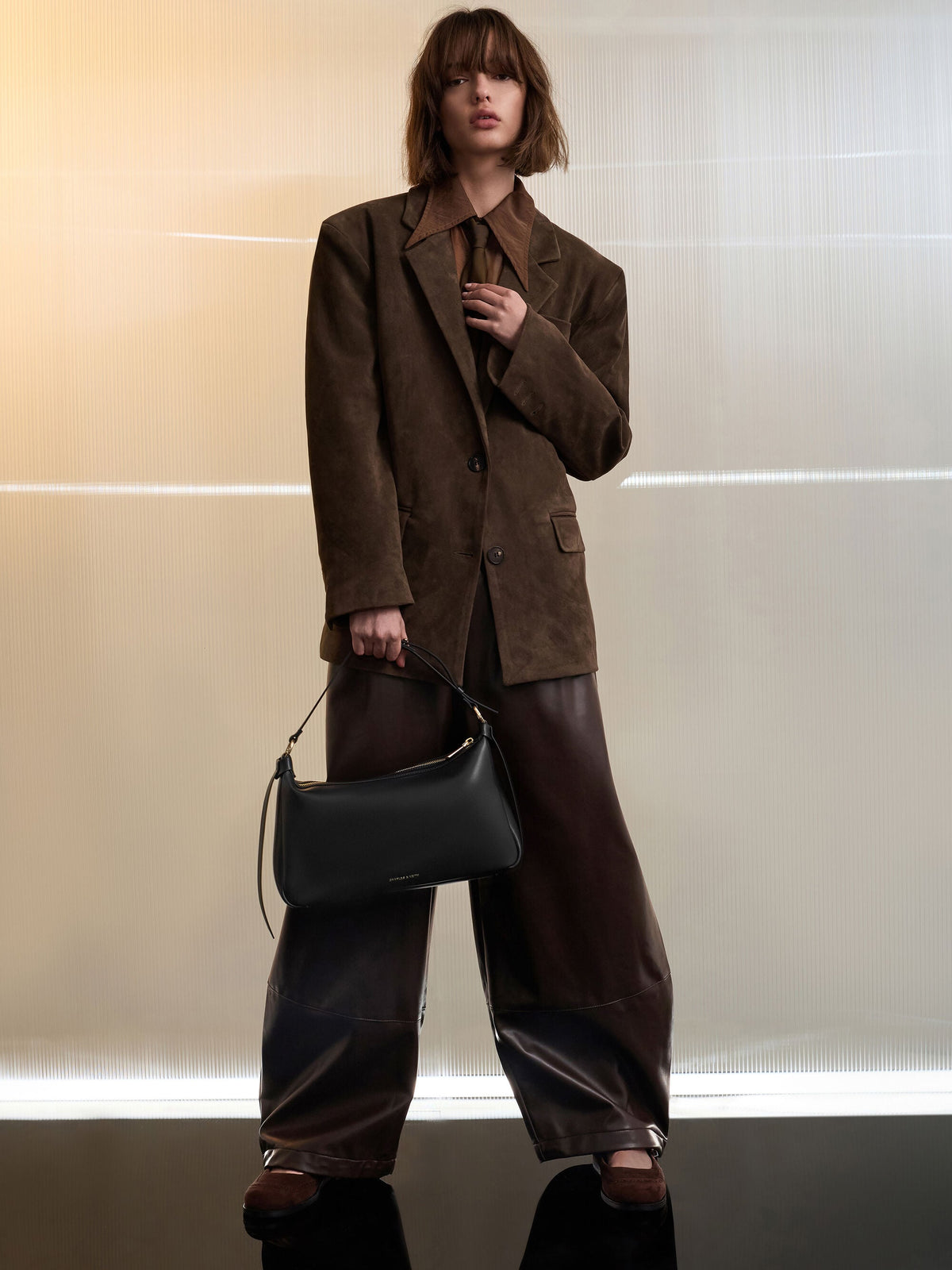 CHARLES & KEITH Sale / Calla Shoulder Bag - Black