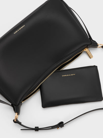 CHARLES & KEITH Sale / Calla Shoulder Bag - Black