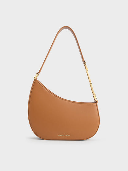 CHARLES & KEITH Latest / Agatha Chain-Strap Shoulder Bag - Brown