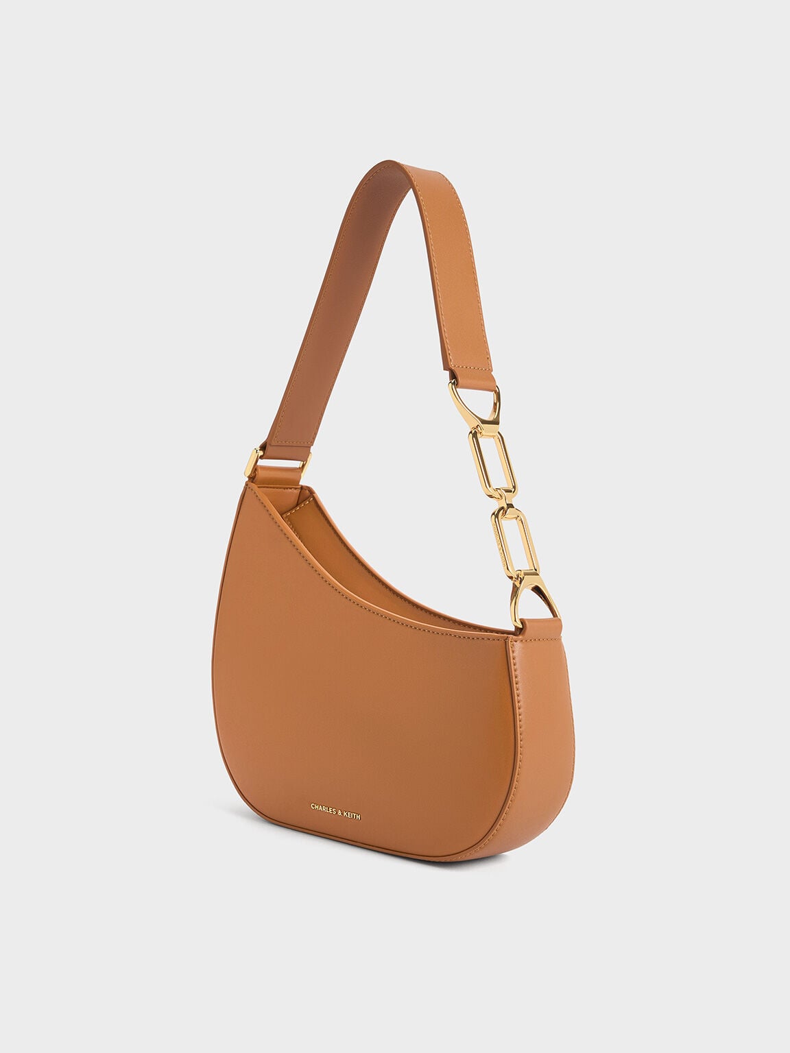 CHARLES & KEITH Latest / Agatha Chain-Strap Shoulder Bag - Brown