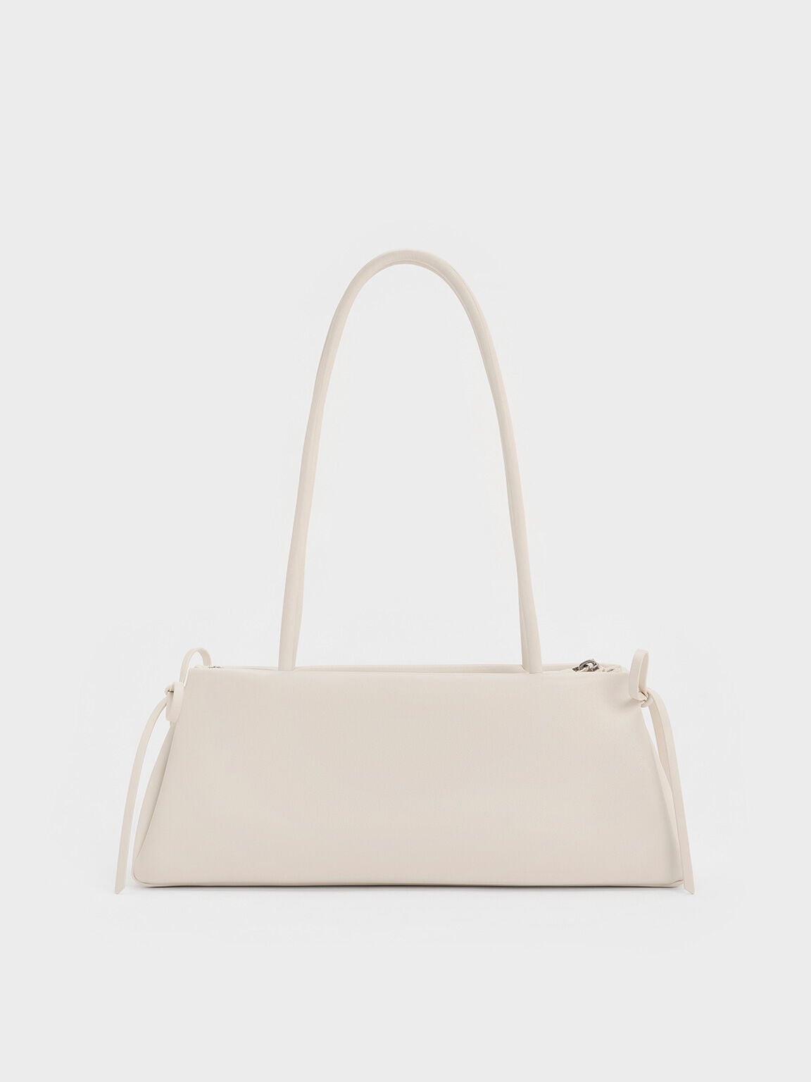 CHARLES & KEITH Top Pick / Hazel Bow Shoulder Bag - Meringue White