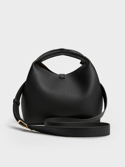 CHARLES & KEITH Exclusive / Chance Turn-Lock Bucket Bag - Black