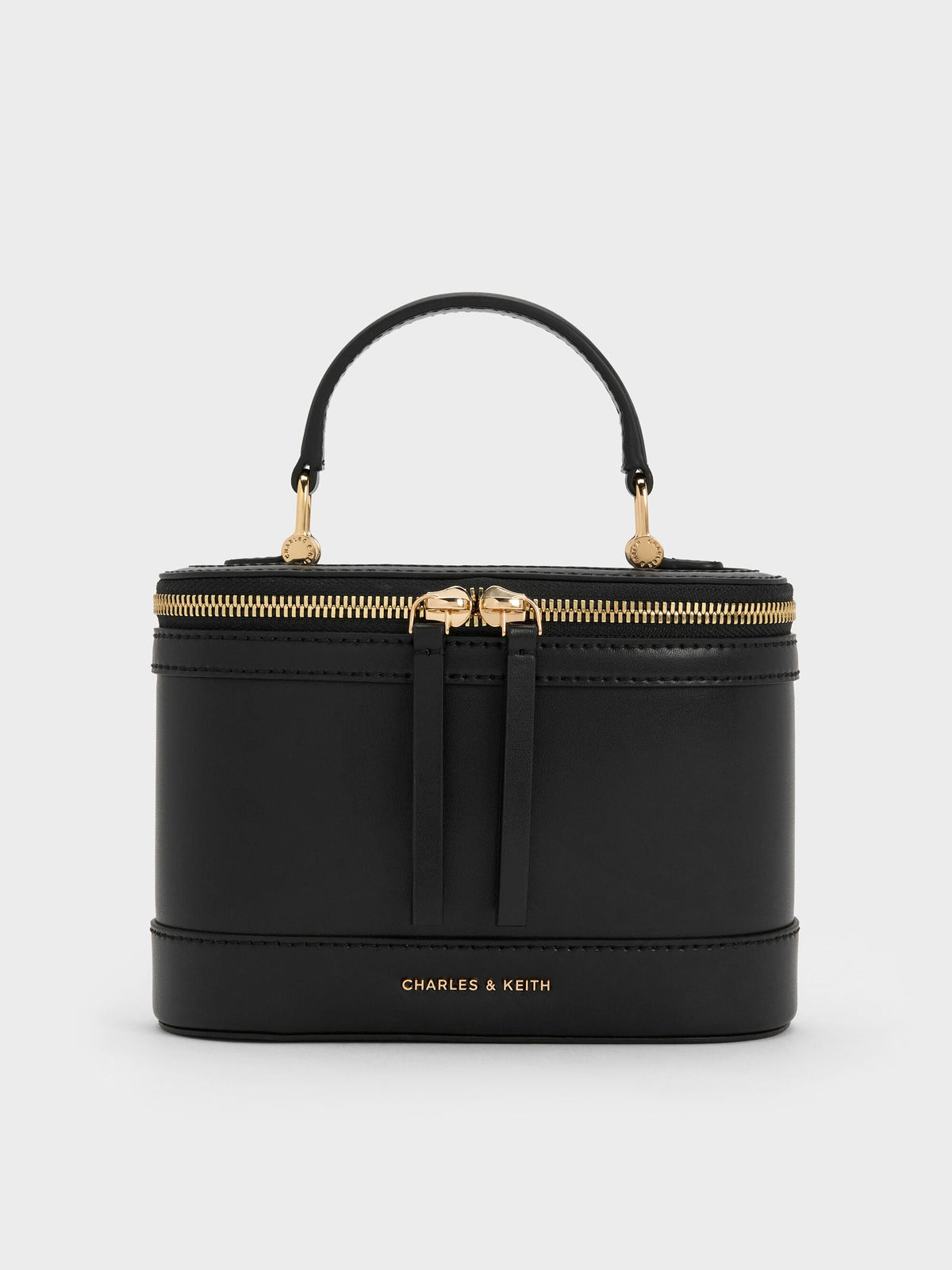 CHARLES & KEITH Premium / Enola Top Handle Vanity Bag - Black
