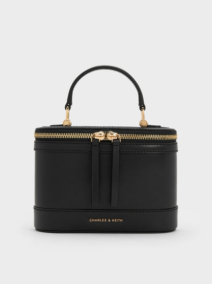 CHARLES & KEITH Premium / Enola Top Handle Vanity Bag - Black