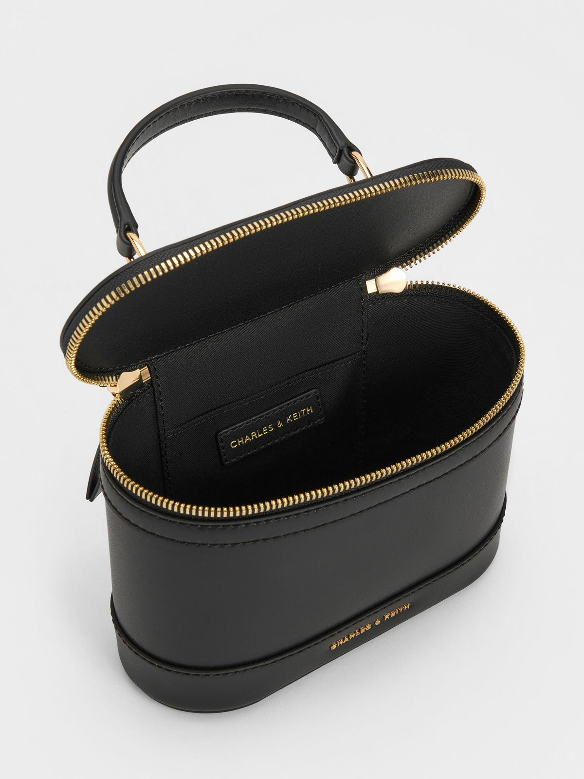 CHARLES & KEITH Premium / Enola Top Handle Vanity Bag - Black
