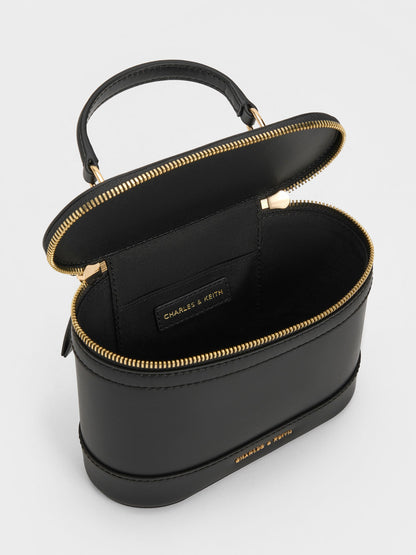 CHARLES & KEITH Premium / Enola Top Handle Vanity Bag - Black