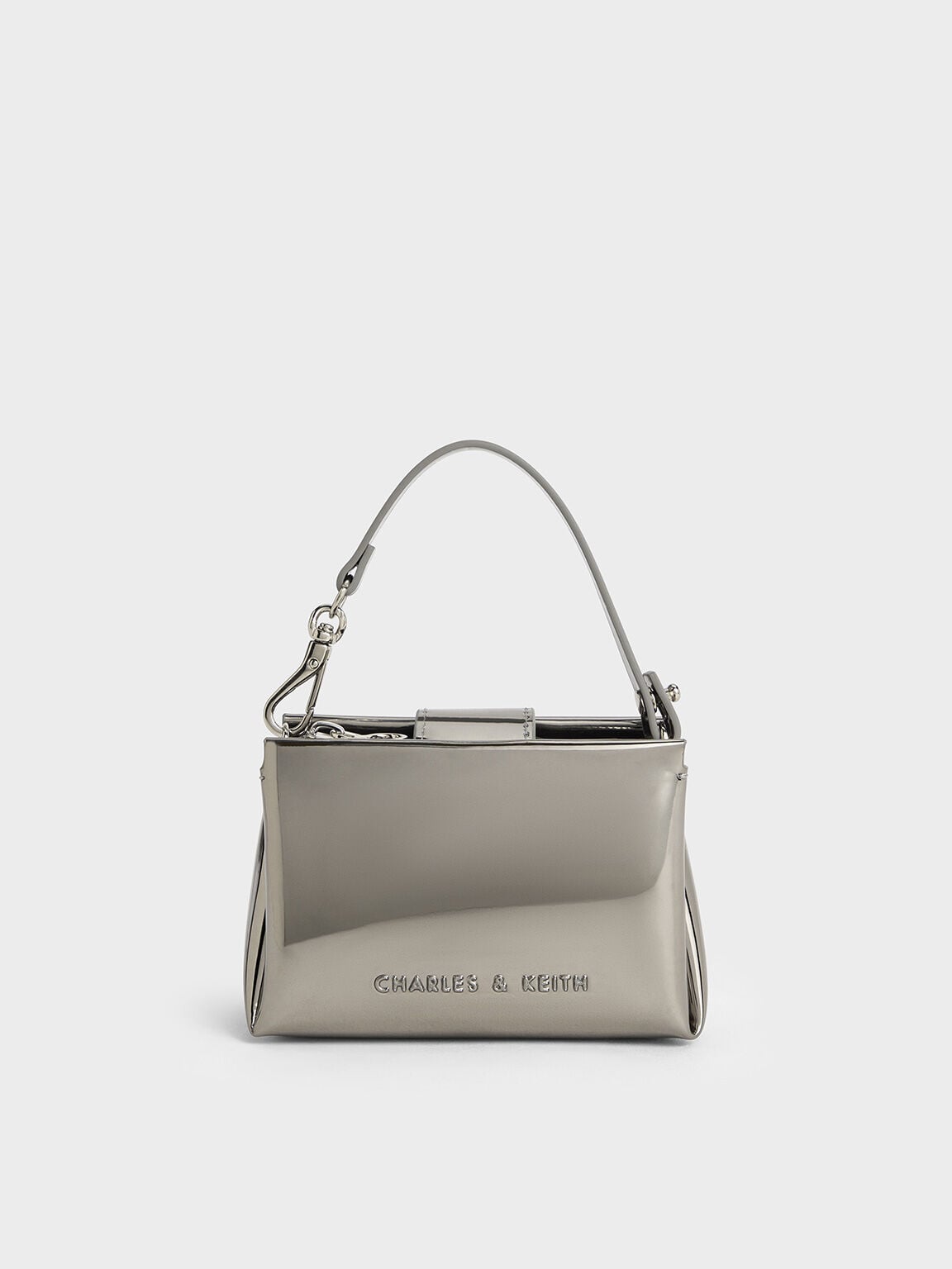 CHARLES & KEITH Deals / Bosie Metallic Micro Bag - Pewter