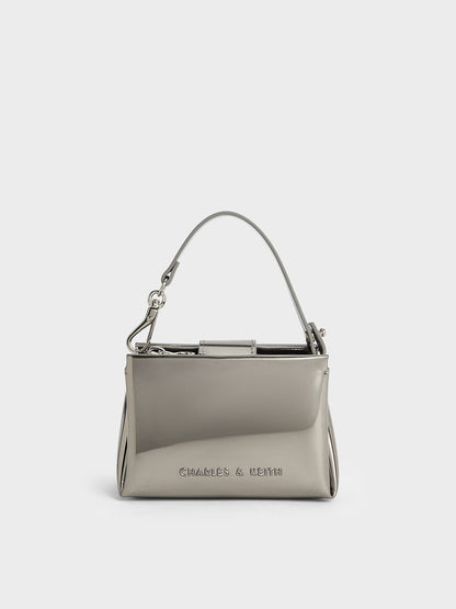 CHARLES & KEITH Deals / Bosie Metallic Micro Bag - Pewter