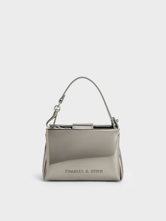 CHARLES & KEITH Deals / Bosie Metallic Micro Bag - Pewter