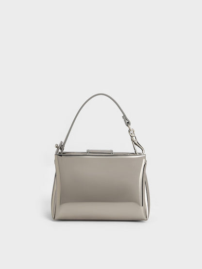 CHARLES & KEITH Deals / Bosie Metallic Micro Bag - Pewter