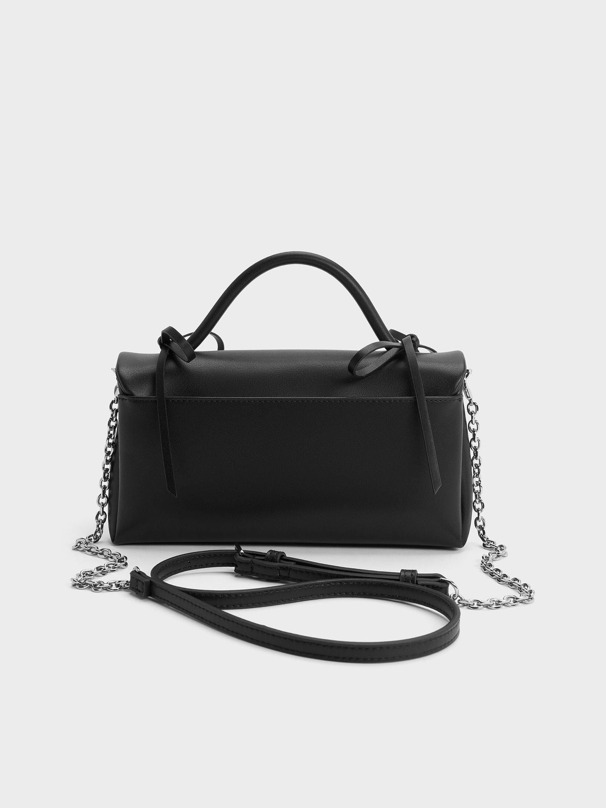 CHARLES & KEITH Popular / Hazel Bow Wallet On Chain - Noir