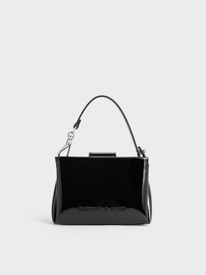 CHARLES & KEITH Exclusive / Bosie Patent Micro Bag - Noir