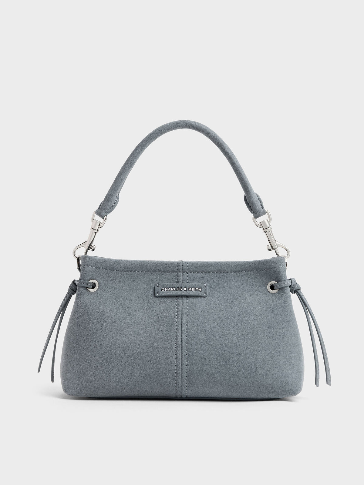 CHARLES & KEITH Quality / Noane Top Handle Bag - Smoky Blue