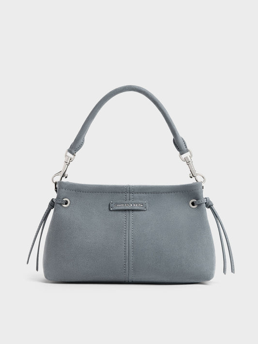 CHARLES & KEITH Quality / Noane Top Handle Bag - Smoky Blue
