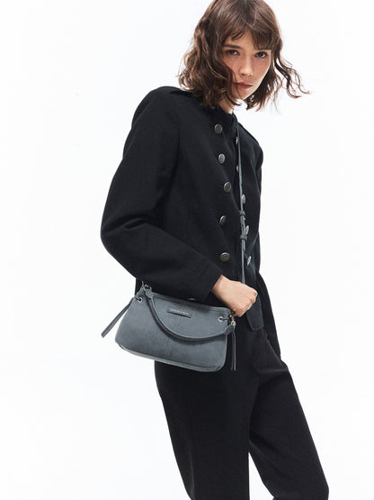 CHARLES & KEITH Quality / Noane Top Handle Bag - Smoky Blue
