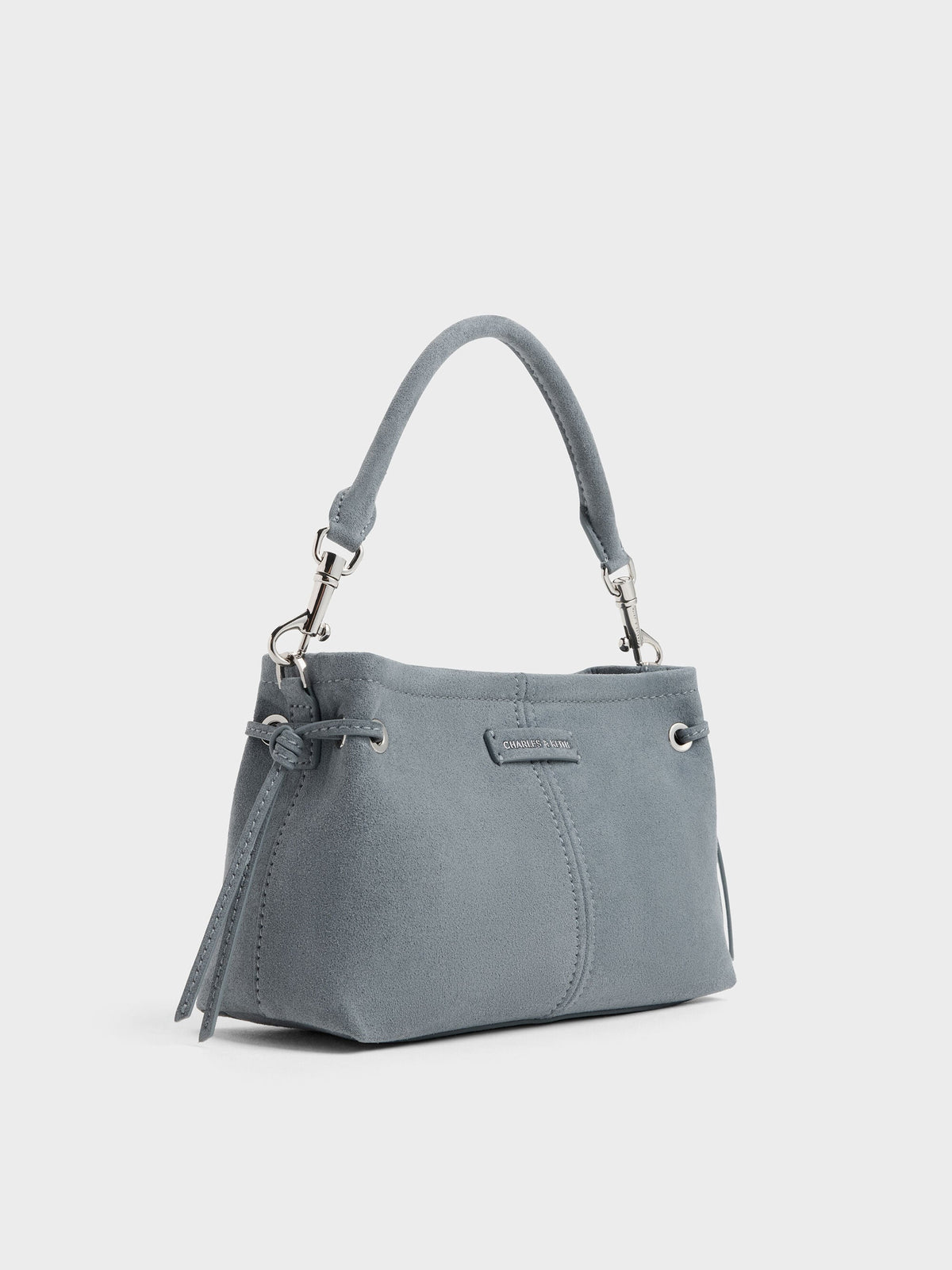 CHARLES & KEITH Quality / Noane Top Handle Bag - Smoky Blue