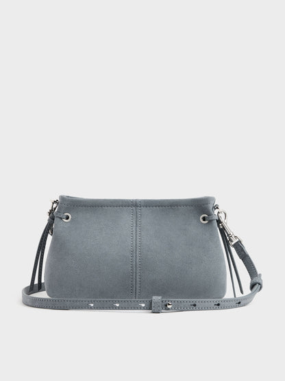 CHARLES & KEITH Quality / Noane Top Handle Bag - Smoky Blue