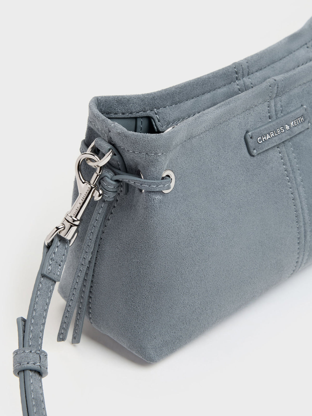 CHARLES & KEITH Quality / Noane Top Handle Bag - Smoky Blue
