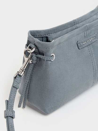 CHARLES & KEITH Quality / Noane Top Handle Bag - Smoky Blue