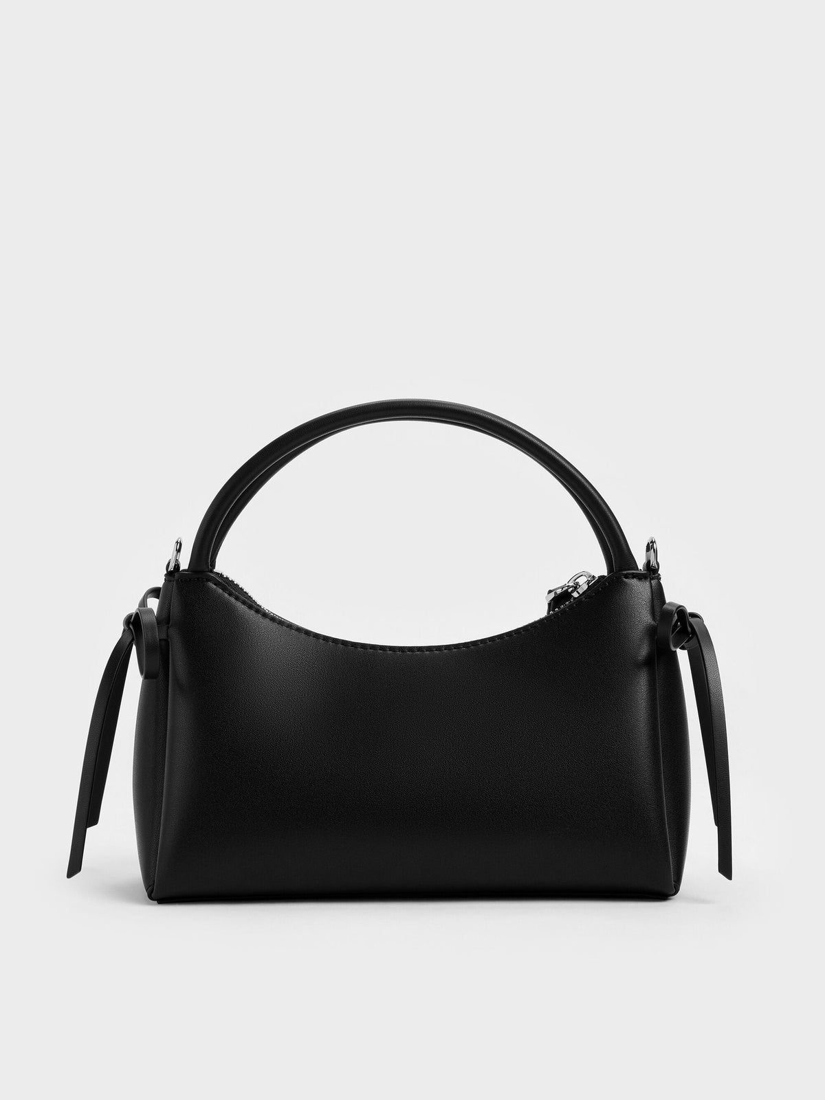 CHARLES & KEITH Trending / Hazel Bow Top Handle Bag - Noir