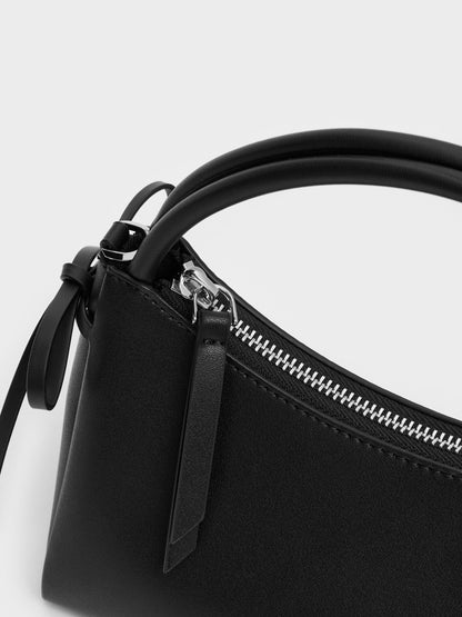 CHARLES & KEITH Trending / Hazel Bow Top Handle Bag - Noir