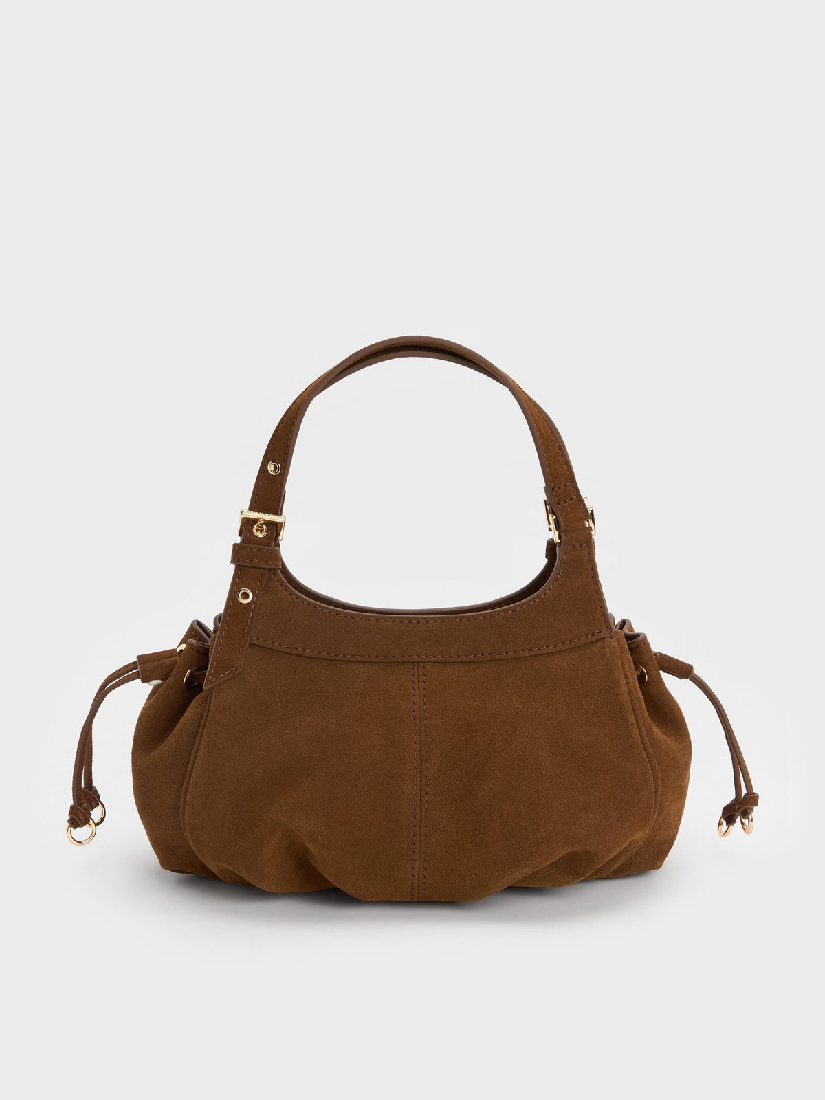 CHARLES & KEITH Exclusive / Mini Lillith Drawstring Bucket Bag - Pecan Brown