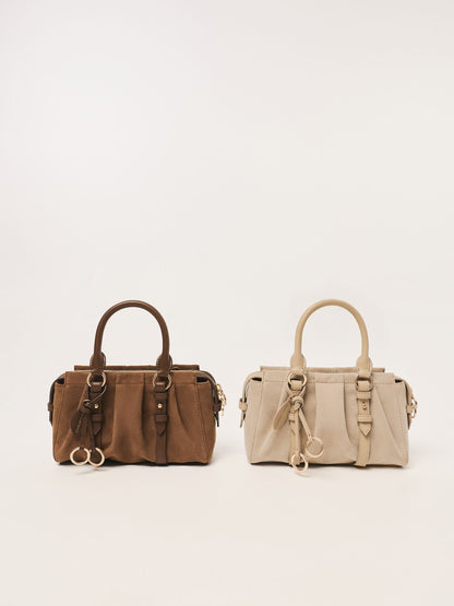 CHARLES & KEITH Signature / Britton Top Handle Tote Bag - Nutmeg Beige