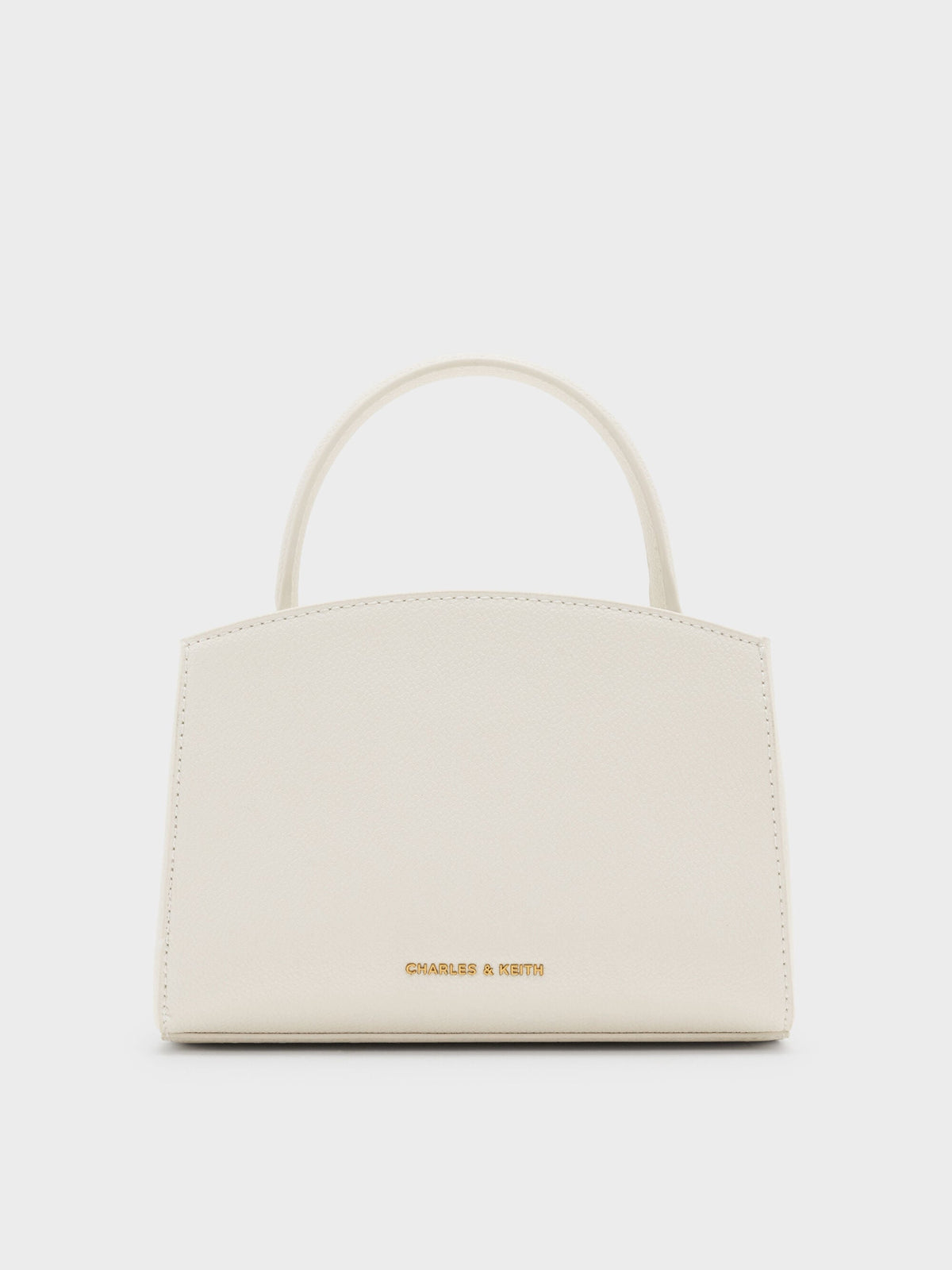 CHARLES & KEITH Deals / Aubrielle Belted Top Handle Bag - Cream