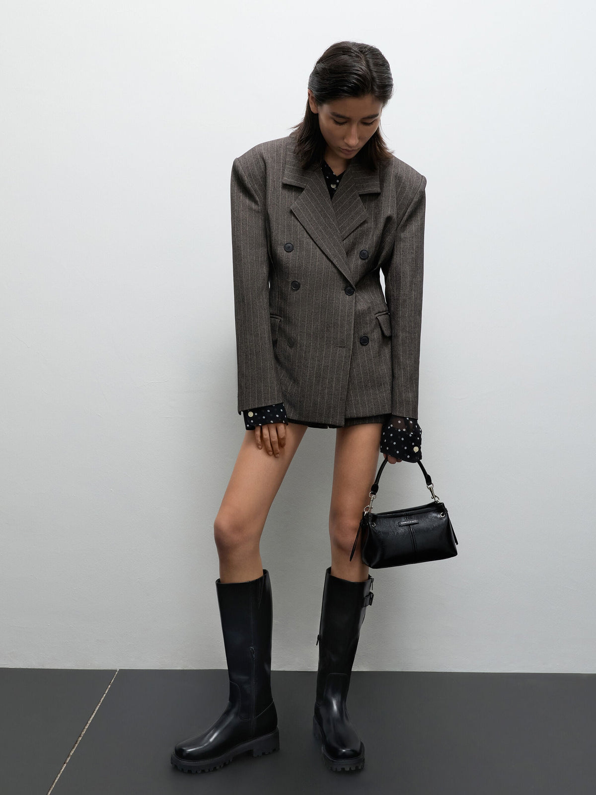 CHARLES & KEITH Featured / Noane Top Handle Bag - Noir