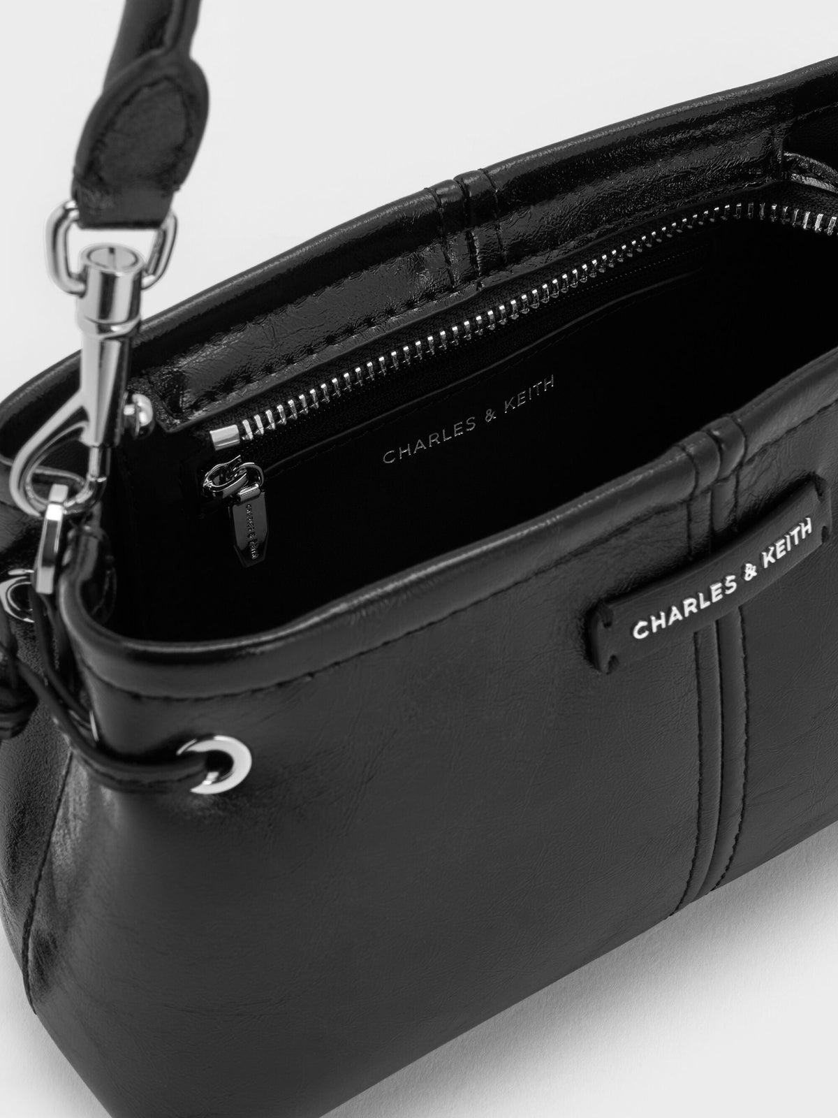 CHARLES & KEITH Featured / Noane Top Handle Bag - Noir