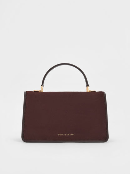CHARLES & KEITH Best Price / Arlet Belted Top Handle Bag - Espresso Brown