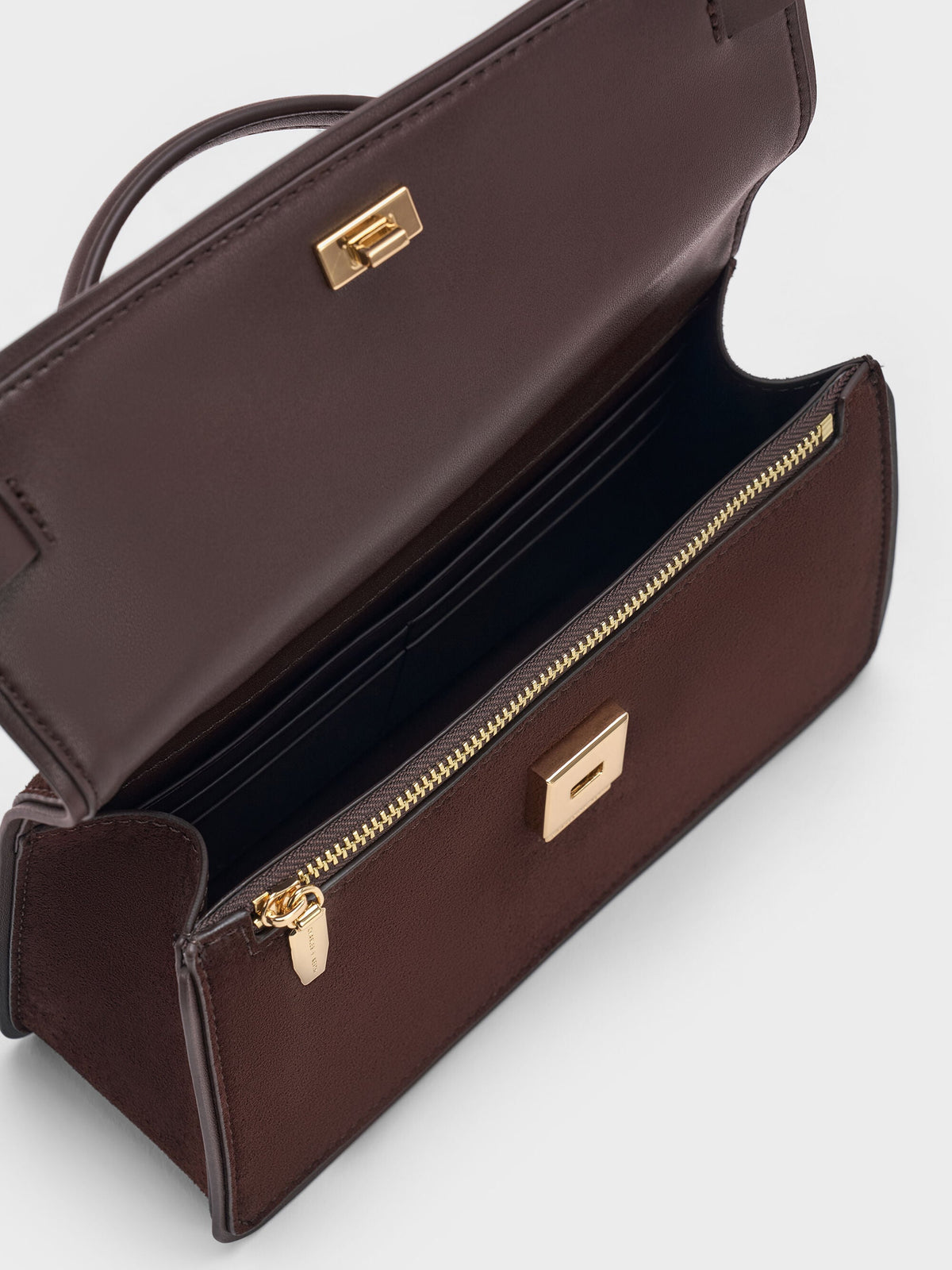 CHARLES & KEITH Best Price / Arlet Belted Top Handle Bag - Espresso Brown