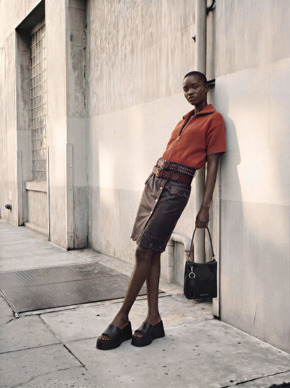 CHARLES & KEITH New / Levy Nylon Bucket Bag - Noir